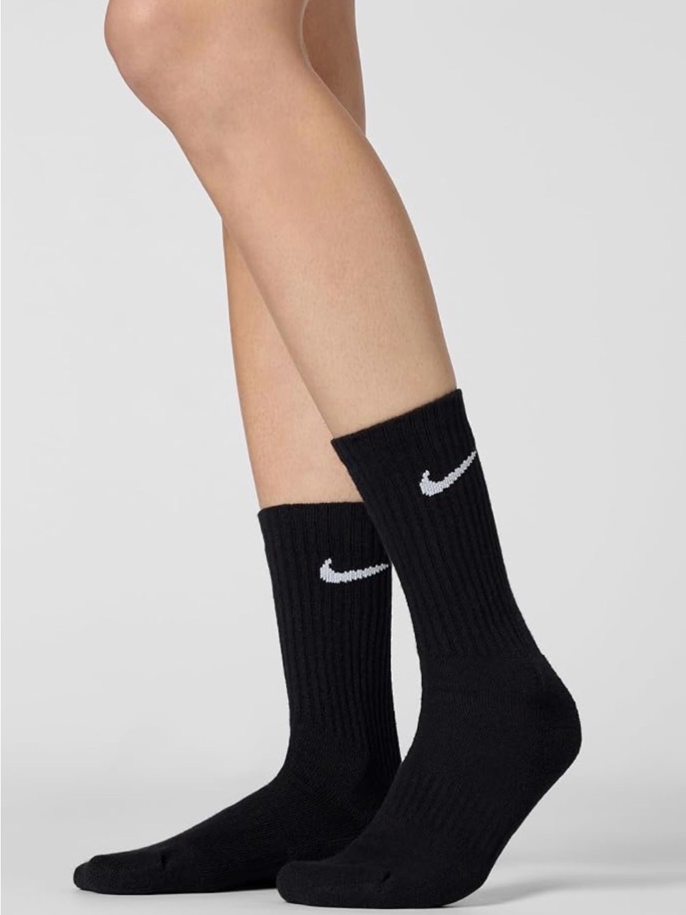Nike Everyday Plus Unisex Cotton Cushion Dri-Fit Crew Socks Black